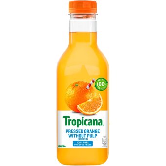 Прессованный апельсиновый сок Tropicana без мякоти 0,9 л