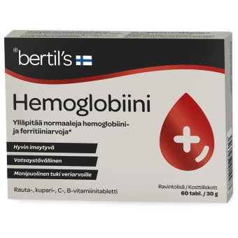 Препарат для поднятия гемоглобина Bertil's 60 табл