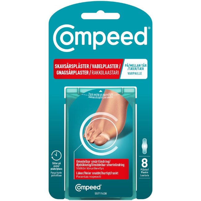 Пластырь Compeed для мозолей на пальцах стопы 8 шт Пластырь Compeed для мозолей на пальцах стопы 8 шт