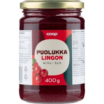 Брусничное варенье Coop 400 гр