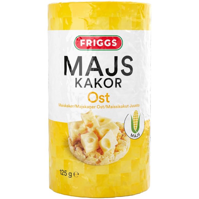 Кукурузные галеты с сыром Friggs 125 гр
