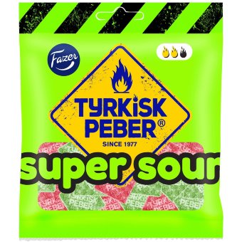 Конфеты с кислинкой Fazer Tyrkisk Peber Super Sour 80 гр Конфеты с кислинкой Fazer Tyrkisk Peber Super Sour 80 гр