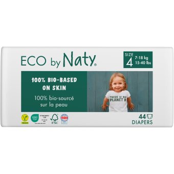 Подгузники Nature Baby Care Naty Maxi 4 с липучками 44 шт/уп