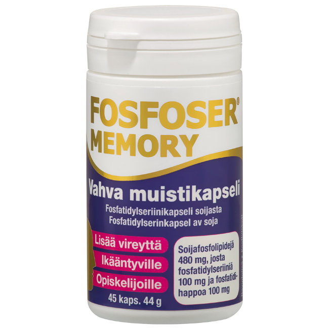 Витамины для улучшения работы мозга Fosfoser Memory Hankintatukku 45 капс