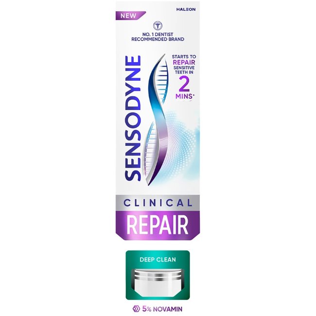 Фторсодержащая зубная паста Sensodyne Clinical Repair Deep Clean 75 мл