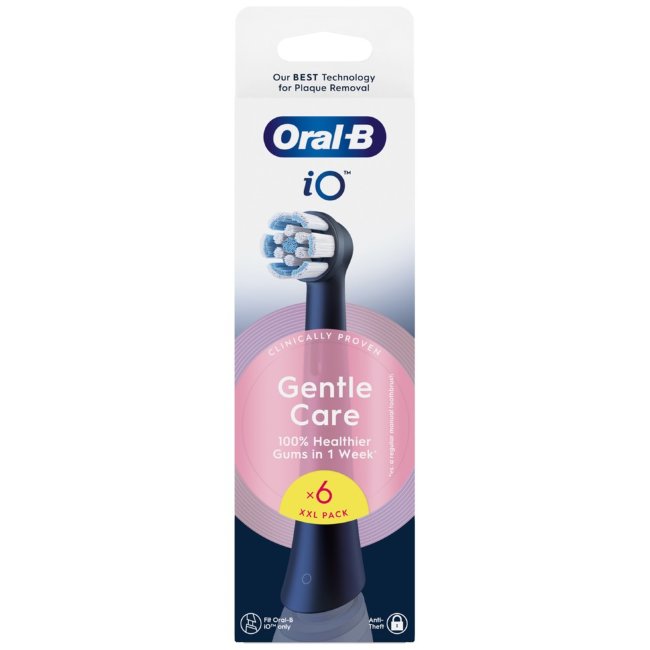 Сменные насадки Oral-B iO Gentle Care Black 6 шт