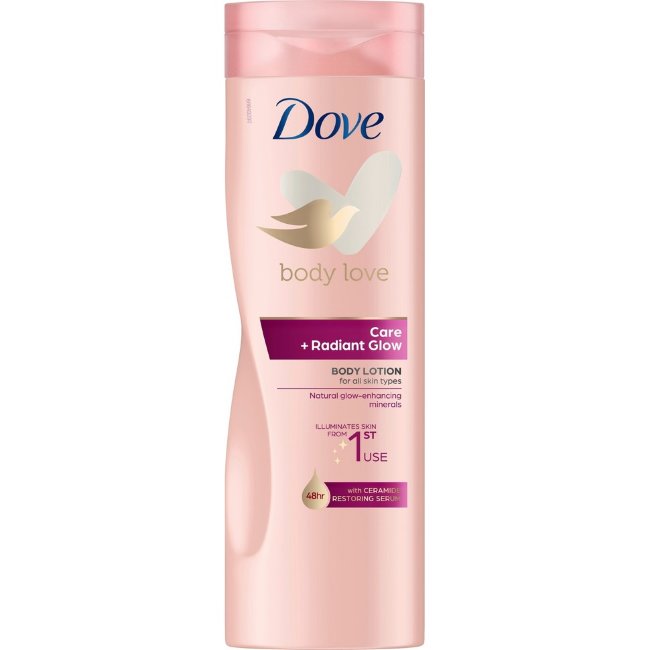 Увлажняющий крем для тела Dove Care + Radiant Glow 400 мл