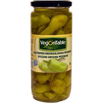 Золотой греческий пепперони VegOnTable 430/220г