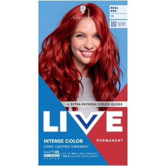 Стойкая краска для волос Schwarzkopf LIVE 35 Real Red