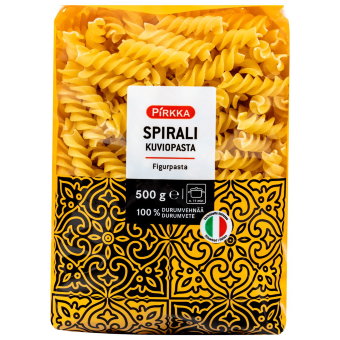 Паста итальянская Pirkka Spirali 500 гр