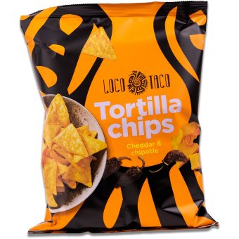 Тортилья чипсы с сыром чеддер и чипотле 150 гр
