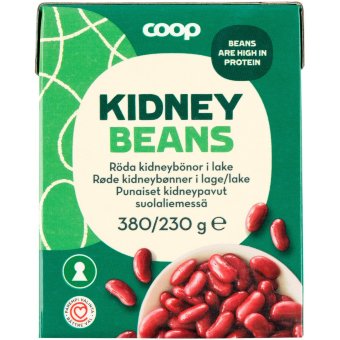 Красная фасоль kidney Coop в рассоле 380/230 гр Красная фасоль kidney Coop в рассоле 380/230 гр