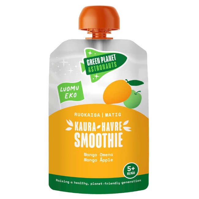 Кисель овсяной Green Planet Astronauts LUOMU с яблоком и манго 100 гр 5 мес+