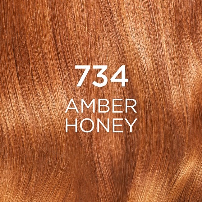 Полуперманентная краска для волос L'Oréal Paris Casting Crème Gloss 734 Amber Honey для нормальных волос 1 шт
