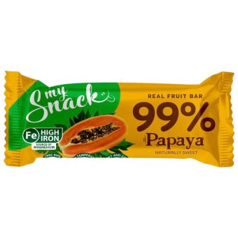 Батончик MySnack 99% папайи 30 гр Батончик MySnack 99% папайи 30 гр