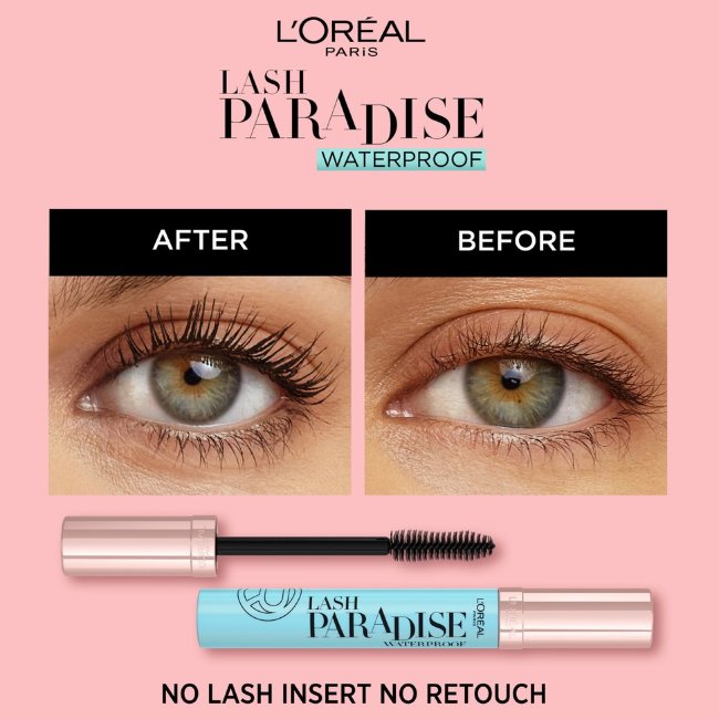 Водостойкая тушь для ресниц L'Oréal Paris Lash Paradise 6 мл Водостойкая тушь для ресниц L'Oréal Paris Lash Paradise 6 мл