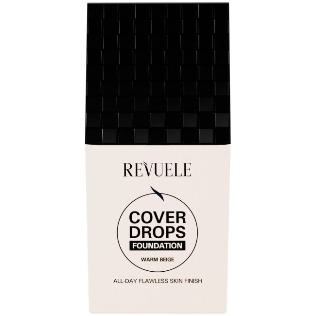 Тональный крем Revuele Cover Drops. Легкий и маскирующий тональный крем, который оставляет кожу свежей.