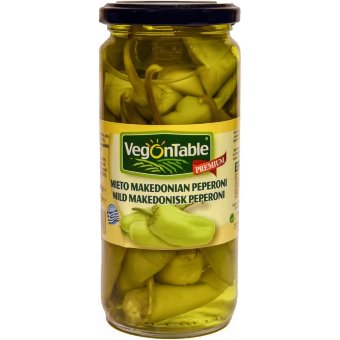 Пепперони в мягком маринаде VegOnTable 440/220г