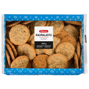 Овсяное печенье Pirkka kauralastu 400 гр