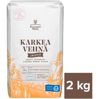 Грубая пшеничная мука Kinnusen Mylly 2 кг