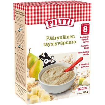 Пшеничная каша с грушей Piltti 410 гр