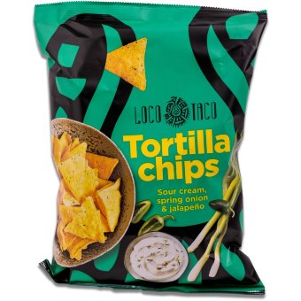 Тортилья чипсы со сметаной и халапеньо 150 гр