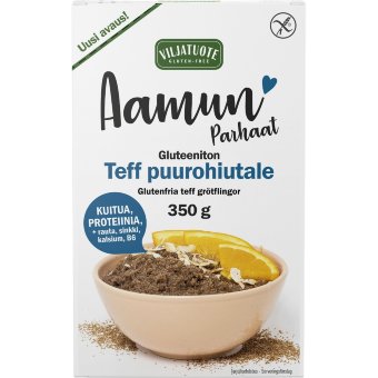 Безглютеновые хлопья для каши teff Virtasalmen Viljatuote Aamun parhaat 350 гр