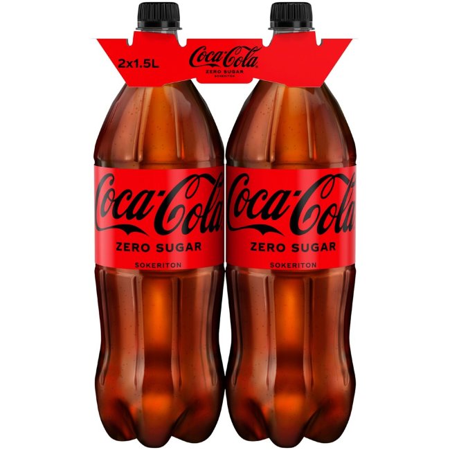 Безалкогольный напиток Coca-Cola Zero Sugar (уп 2 шт) 1,5 л Безалкогольный напиток Coca-Cola Zero Sugar (уп 2 шт) 1,5 л