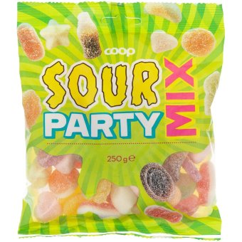 Ассорти конфет с кислинкой Coop Sour Party Mix 250 гр Ассорти конфет с кислинкой Coop Sour Party Mix 250 гр