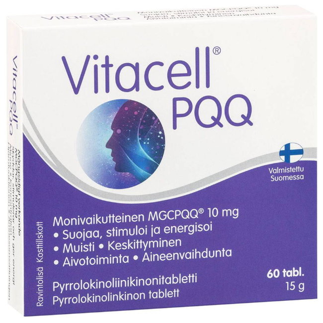 Витамины для улучшения памяти Vitacell PQQ 60 капсул Hankintatukku