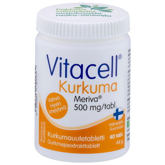 Витамины с куркумой для иммунитета Vitacell Kurkuma 40 таблеток Hankintatukku Витамины с куркумой для иммунитета Vitacell Kurkuma 40 таблеток Hankintatukku