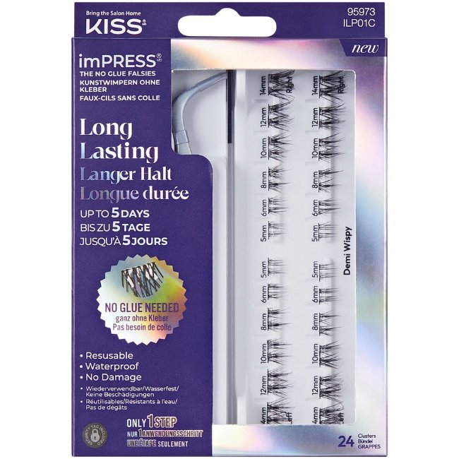 Пучки ресниц Kiss ImPRESS Long Lasting 01 20 шт