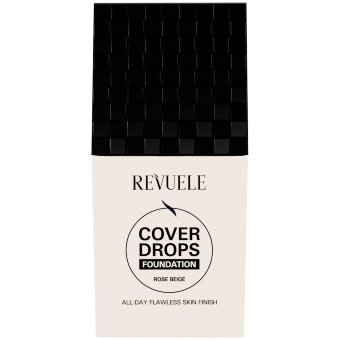 Тональный крем Revuele Cover Drops. Легкий и стойкий тональный крем, который оставляет кожу сияющей.