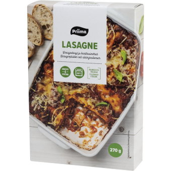Лазанья болоньезе полуфабрикат Priima 270 г