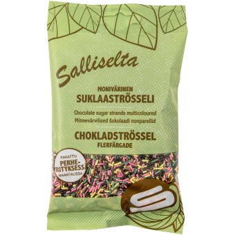 Кондитерская посыпка Salliselta (шоколадные цветные палочки) 100 гр