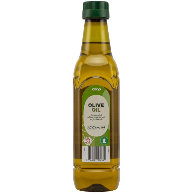 Оливковое масло Coop из рафинированного и нерафинированного оливкового масла 500 мл