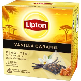 Черный чай Lipton Vanilla Caramel (уп 20 шт)