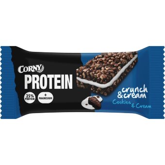 Протеиновый батончик Corny Protein Crunch & Cream Cookies & Cream 35 гр Протеиновый батончик Corny Protein Crunch & Cream Cookies & Cream 35 гр