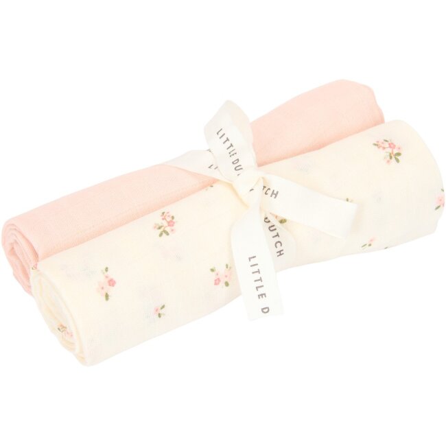 Муслиновые пелёнки Little Dutch 70x70 см Fairy Blossom & Blossom Муслиновые пелёнки Little Dutch 70x70 см Fairy Blossom & Blossom