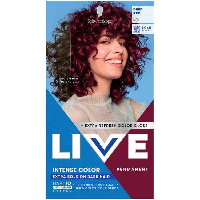 Постоянная краска для волос Schwarzkopf LIVE L75 глубокий красный Постоянная краска для волос Schwarzkopf LIVE L75 глубокий красный
