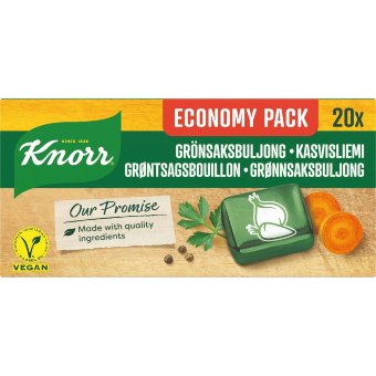 Кубики овощного бульона Knorr (уп 20 шт) 200 гр