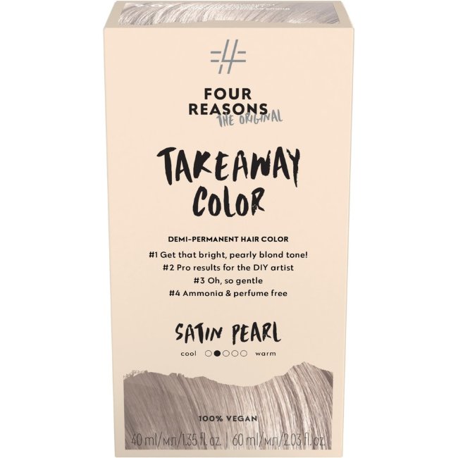 Перманентная краска для волос Four Reasons Original Takeaway Color 9.02 сатиновый жемчуг