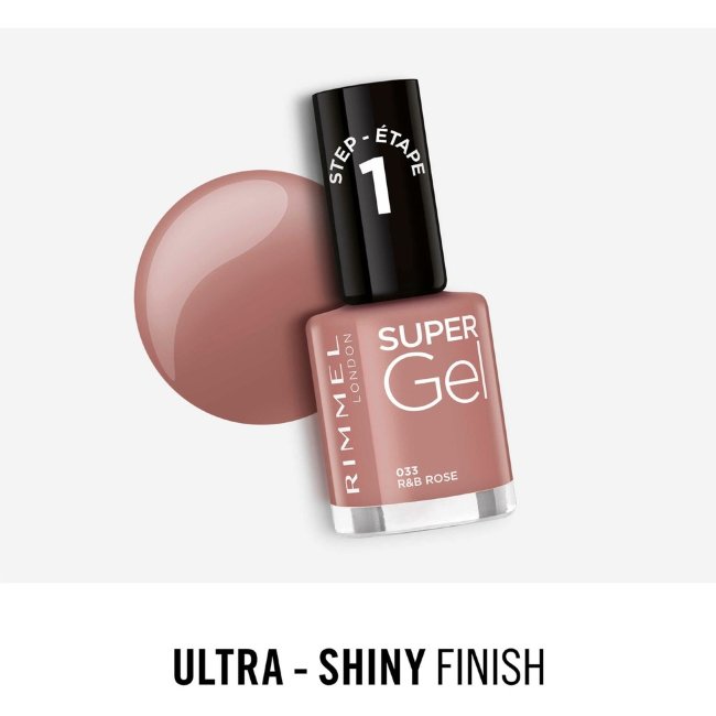 Гель-лак для ногтей Rimmel Super Gel 033 R&B Rose 12 мл