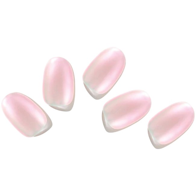 Гелевые наклейки для ногтей EDGEU Mirror Milk Pink