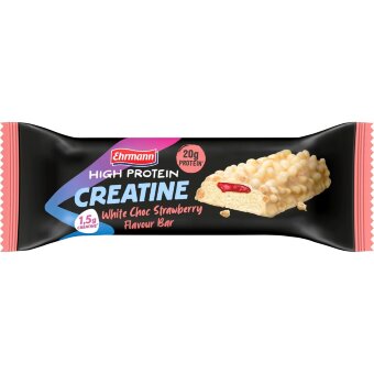 Протеиновый батончик Ehrmann High Protein со вкусом клубники в белом шоколаде с креатином 60 гр Протеиновый батончик Ehrmann High Protein со вкусом клубники в белом шоколаде с креатином 60 гр
