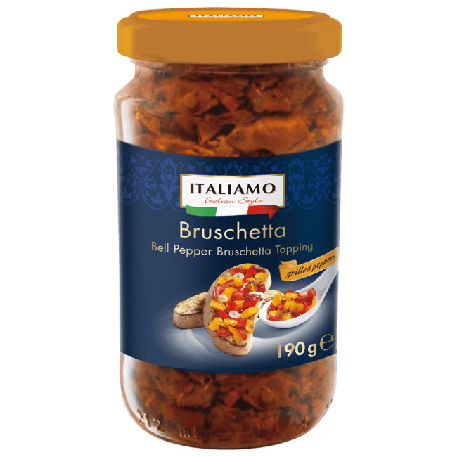 Брускетта ITALIAMO с жареным перцем 190/400 гр