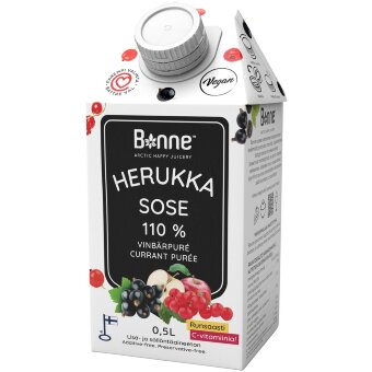 Фруктовое пюре Bonne Herukkasose 110% 0,5 л