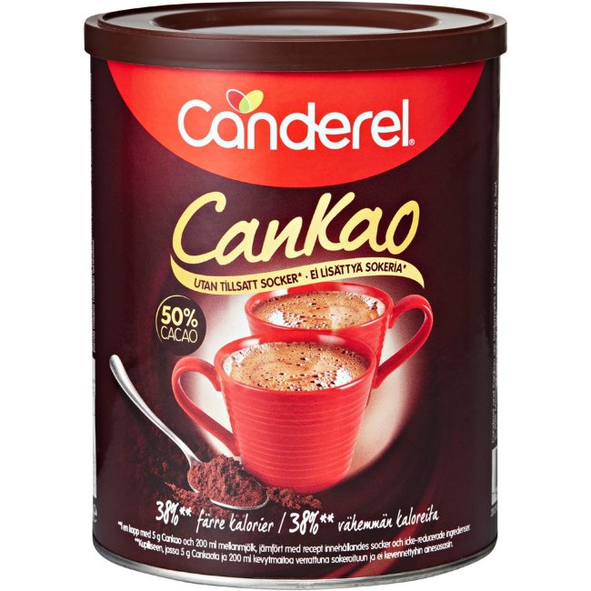 Какао напиток Canderel Cankao без сахара 250 гр