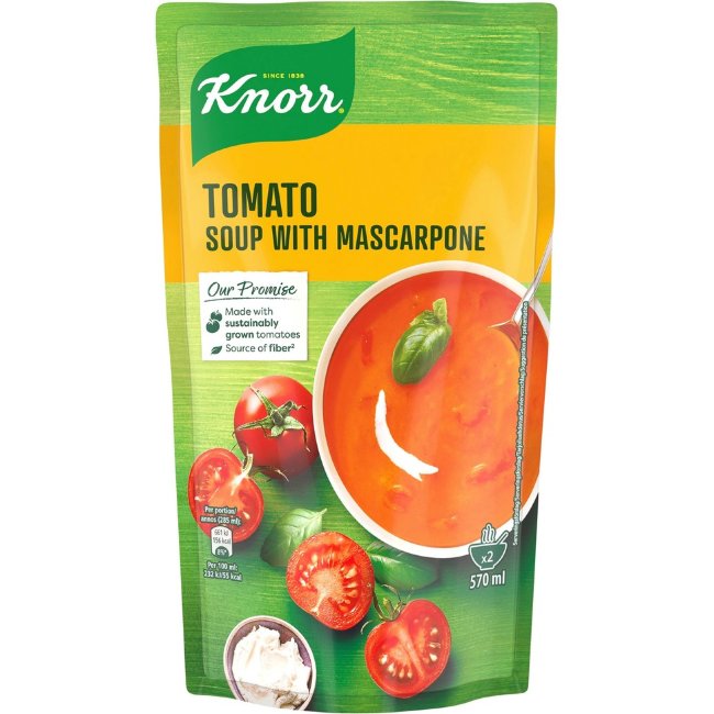 Томатный суп Knorr с сыром маскарпоне и вялеными томатами 570 мл
