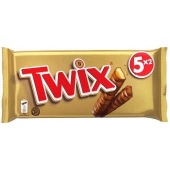 Шоколадный батончик Twix 5 шт/уп